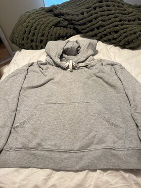 aerie Light Gray Pullover Hoodie